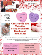 Create your own Valentine fizzy bath bombs and bath salts