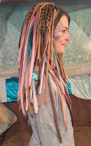 Hand dyed Wool Hair Extension Workshop