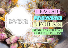 Custom Bath Salts made to order for your event by the pound
